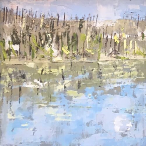 Blue Pond (Triptych)